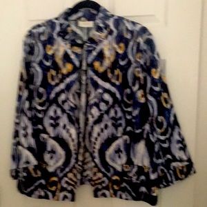 Chico’s jacket linen/cotton size 4 (XL)
